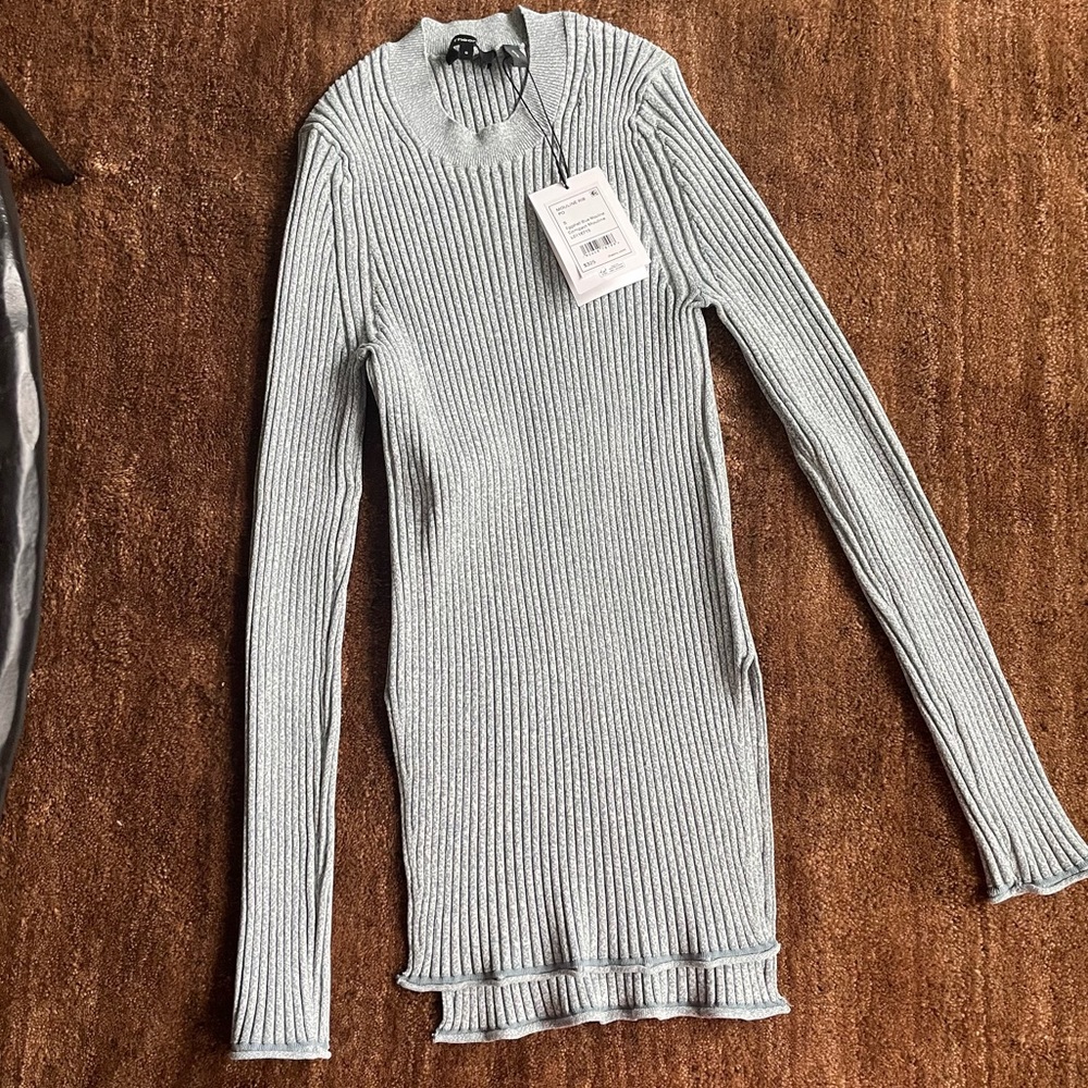 Theory NWT Mouline Eggshell Sweater S